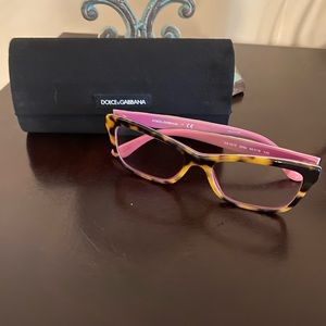 Dolce & Gabbana Tortoise🐆 and Pink🩷 Women's Glasses👓--NWT